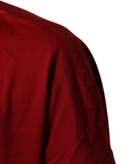 Dolce & Gabbana Maroon LogoCrown Cotton Half Sleeve T-shirt