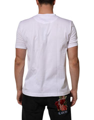 Dolce & Gabbana White Goodluck 2021 Cotton Crew Neck  T-shirt