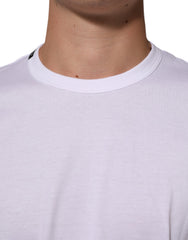 Dolce & Gabbana White Goodluck 2021 Cotton Crew Neck  T-shirt