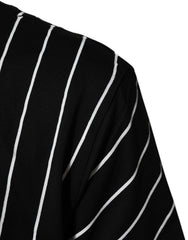 Dolce & Gabbana Black Cotton Polka Dots Round Neck T-shirt