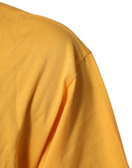 Dolce & Gabbana Yellow Secret Graden Floral Cotton Crew Neck T-shirt