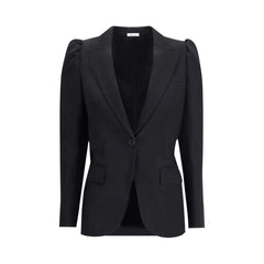 Alexander McQueen Black Wool Coat