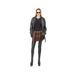 PINKO Brown Cotton Women's Miniskirt