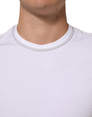 Dolce & Gabbana White Cotton Round Neck Men Underwear T-shirt