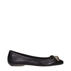 Chloé Black Leather Ballet Flats