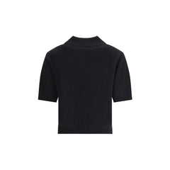 Givenchy Black Wool Polo Shirt