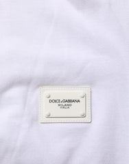 Dolce & Gabbana White Collared Short Sleeves Polo T-shirt