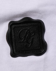 Dolce & Gabbana White Cotton Logo Patch Crew Neck  T-shirt