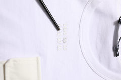 Dolce & Gabbana White Cotton Pocket Short Sleeves Men T-shirt