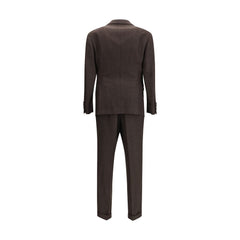 Brunello Cucinelli Brown Wool Two-Piece Suit