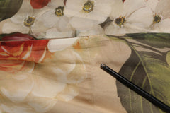 Dolce & Gabbana Beige Floral Sleeveless A-line Mini Dress