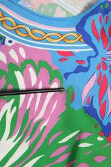 Dolce & Gabbana Multicolor Floral Printed Tunic Blouse Top