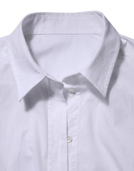 Dolce & Gabbana White Cotton Collared Dress Formal Shirt Top