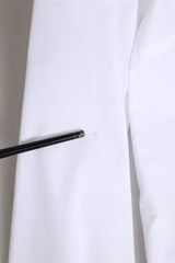 Dolce & Gabbana White Cotton Collared Buttoned Dress Shirt Top