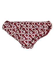 Dolce & Gabbana Bordeaux DG Logo Slip Bottom Brief Underwear