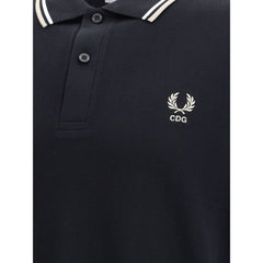 Comme Des Garçons Black Cotton Polo Shirt