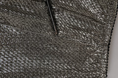 Dolce & Gabbana Gray Silk Stretch Slip Girdle Panty Underwear