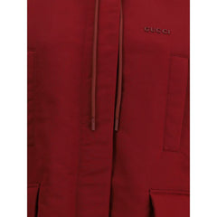 Gucci Bordeaux Polyester Shell Jacket