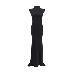 Jacquemus Black Viscose Cocktail Dress