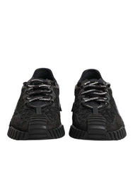 Dolce & Gabbana Black Logo Lace Low Top NS1 Sneaker Shoes