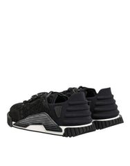 Dolce & Gabbana Black Logo Lace Low Top NS1 Sneaker Shoes