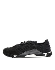 Dolce & Gabbana Black Logo Lace Low Top NS1 Sneaker Shoes