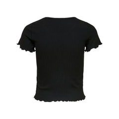 Only Black Polyester T-Shirt