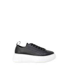 Armani Exchange Black Artificial Leather Low Top Sneakers