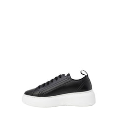 Armani Exchange Black Artificial Leather Low Top Sneakers