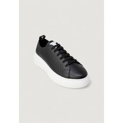Armani Exchange Black Artificial Leather Low Top Sneakers