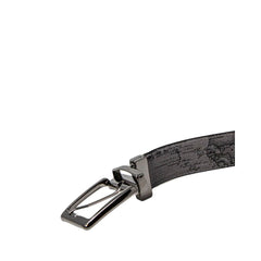 Alviero Martini Prima Classe Black Leather Regular Belt