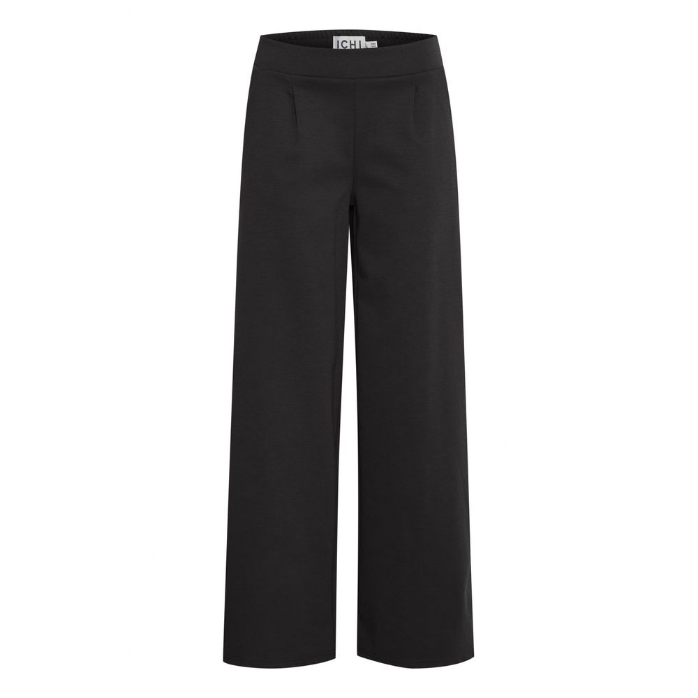 ICHI Black Recycled Polyurethane Pant