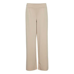 ICHI Beige Recycled Polyurethane Pant