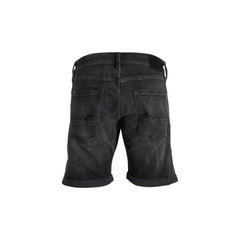 Jack Jones Black Cotton Bermuda Shorts