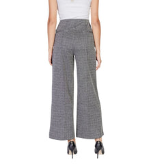 ICHI Black Polyester Pant