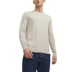 Jack Jones Beige Cotton Sweatshirt