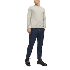 Jack Jones Beige Cotton Sweatshirt