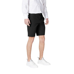 Armani Exchange Black Polyamide Bermuda Shorts