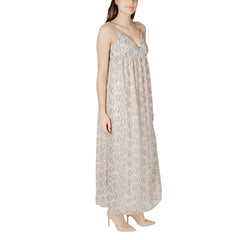 Only Beige Recycled Polyester Long