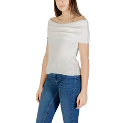 Only White Polyester Sweater