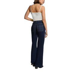 Morgan De Toi Cream Cotton Tank Tops