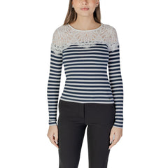 Morgan De Toi White Recycled Polyester Long Sleeve T-Shirt