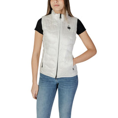 Blauer White Polyamide Sleveless Jacket