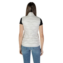 Blauer White Polyamide Sleveless Jacket