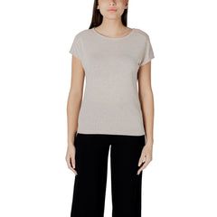 Street One Beige Polyester T-Shirt