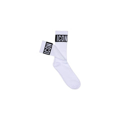 Icon White Cotton Socks