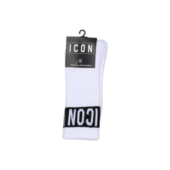 Icon White Cotton Socks