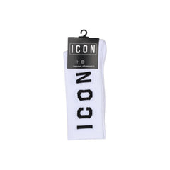 Icon White Cotton Socks