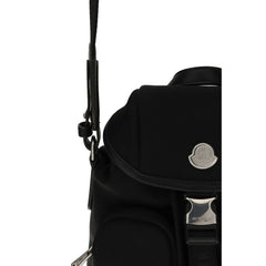 Moncler Black Leather Backpack
