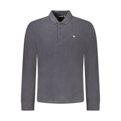 Napapijri Black Cotton Men Polo Shirt